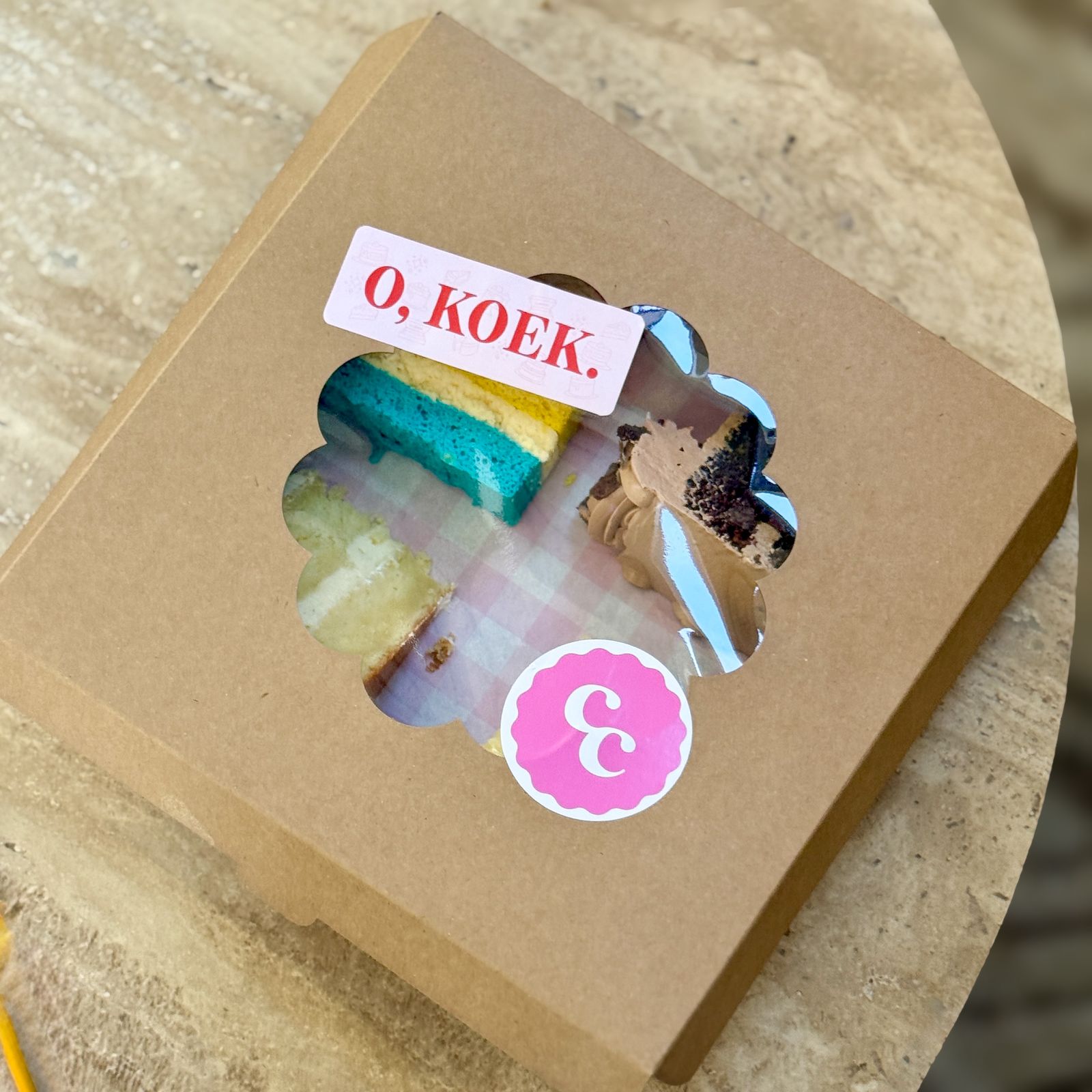 O,KOEK. Cake BOX (4 Slices) - Image 3